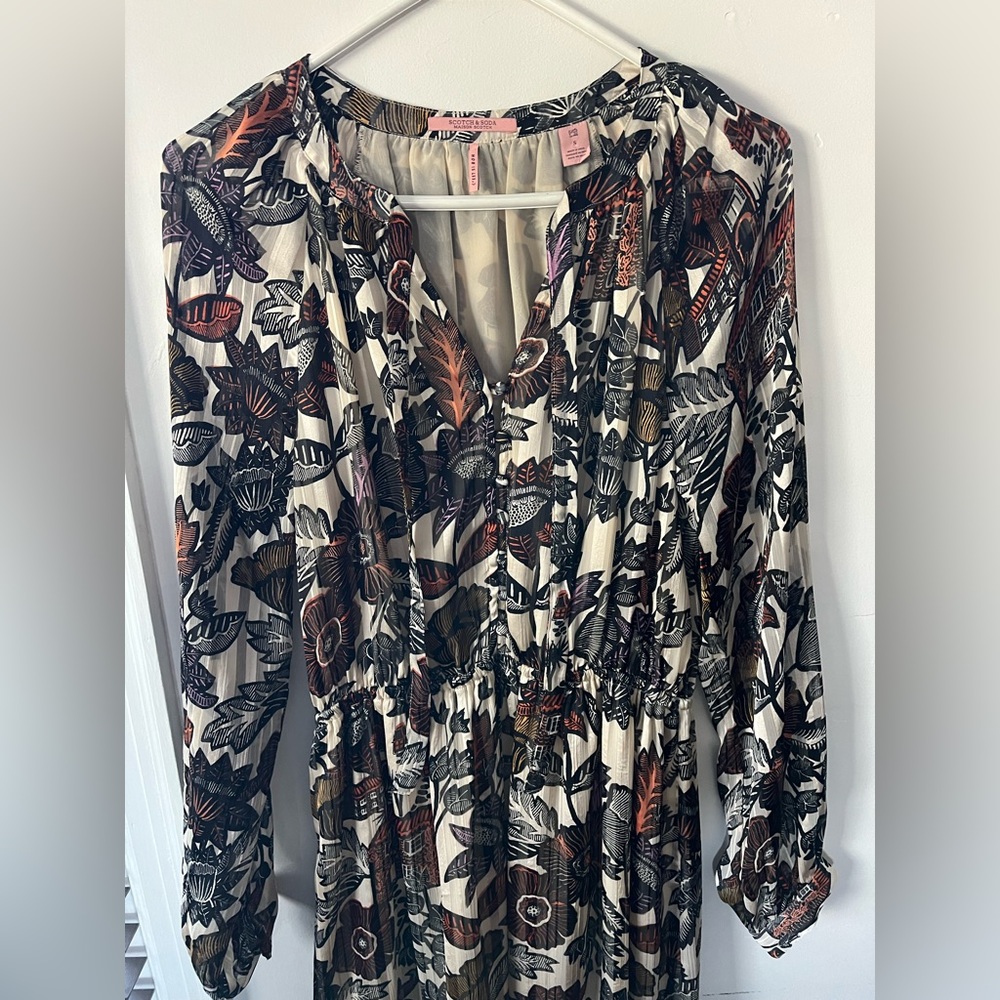 Scotch & Soda Madison Scotch Long Sleeve Dress